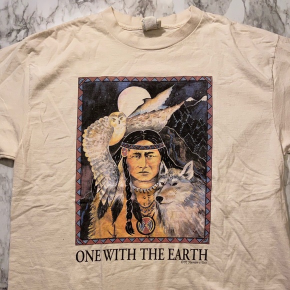 1992 One with Earth T shirt - Picture 1 of 5